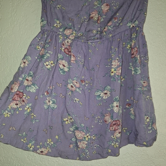 Oshkosh B'Gosh Purple Floral Print Dress Toddler Size 5 - Picture 4 of 8
